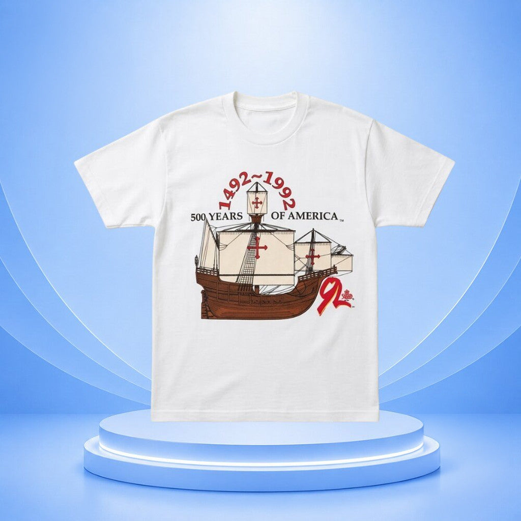 Shia Labeouf 500Th Columbus USA Discovery Sail Journey Shirt Shia Labeouf Merch Fan Gifts - Merchluma