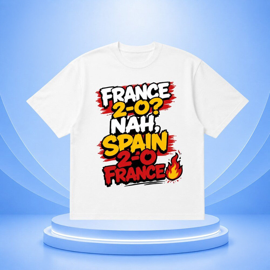 Spain Beats France Meme T-Shirt World Cup 2026 Merch Gifts For Spain Fans - Merchluma