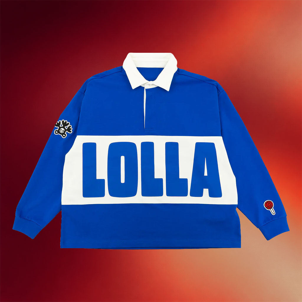 Lollapalooza Merch 2026 Lolla Long Sleeve Polo Shirt Music Related Gifts For Guys - Merchluma