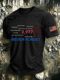 9-11 We Will Never Forget T-Shirt 25th Anniversary Merch September 11 Gift Ideas For Dad - Merchluma