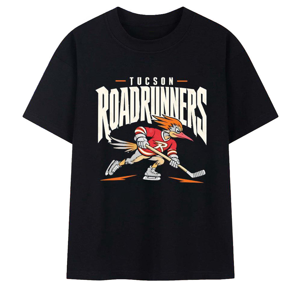 Tucson Roadrunners Mascot Hockey Player T-Shirt Tucson Roadrunners Merch Fans Gifts - Merchluma