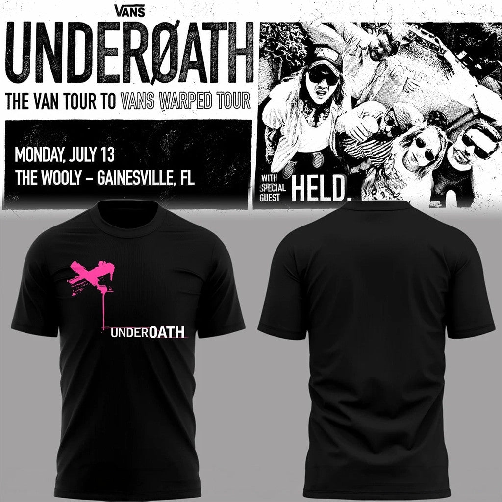Underoath Merch 2026 The Van Tour To Vans Warped Tour At Florida Shirt Gift For Rock Fans - Merchluma