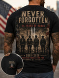 Their Sacrifice Lights The Way T-Shirt 25 Years Of Honor Merch Patriot Day Gift Idea - Merchluma