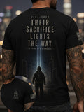 Their Sacrifice Lights The Way T-Shirt 25 Years Of Remember Merch Patriot Day Gift - Merchluma