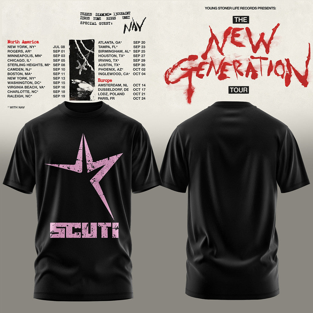 Young Thug Merch The New Generation World Tour 2026 Shirt Young Thug UY Scuti Pink Star Shirt - Merchluma