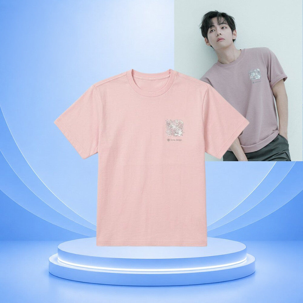 BTS Taehyung X Snow Peak Sorona Tropical T-Shirt 2026 BTS Tour Merch Gift For Fans - Merchluma