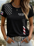 We The People 1776-2026 T-Shirt American Flag Stars Stripes Merch Patriotic Women Gift - Merchluma