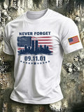 911 Never Forget T-Shirt Twin Towers We Will Never Forget Merch Patriot Day Gift - Merchluma