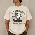 Wishbone Dog Literary Society T-Shirt Vintage Shirt Gifts For Book Lovers - Merchluma