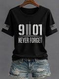 911 Never Forget T-Shirt 343 Firefighter We Will Remember Merch Patriot Day Clothes - Merchluma
