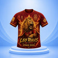 Spain X Zodiac FIFA WC 2026 Merch Leo Rules The Pitch Spain Soccer Shirt Gifts For Him - Merchluma
