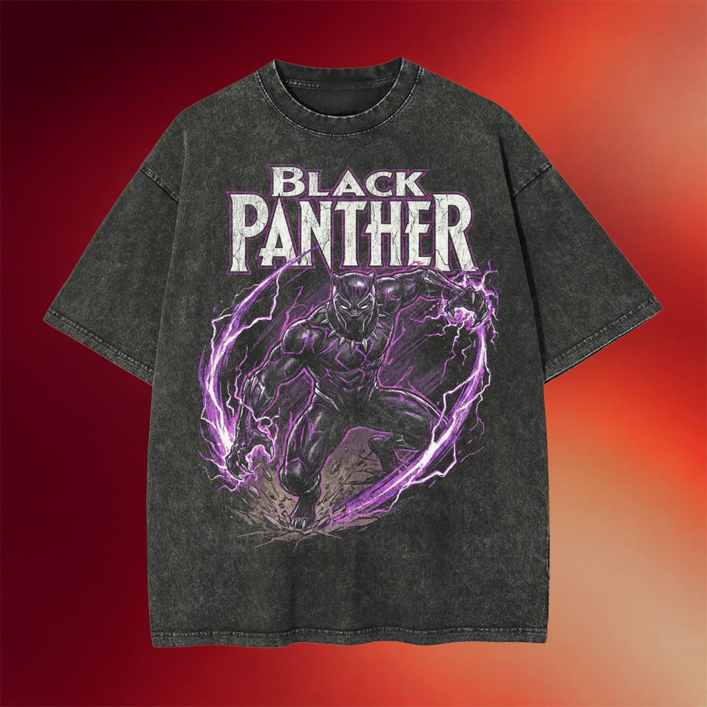 Avengers Doomsday Merch 2026 Black Panther Marvel Washed T-Shirt Wakanda Forever Shirt Fan Gift - Merchluma