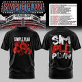 Simple Plan Merch The Bigger Than You Think Tour The Sequel T-Shirt Black Rock Fan Apparel - Merchluma