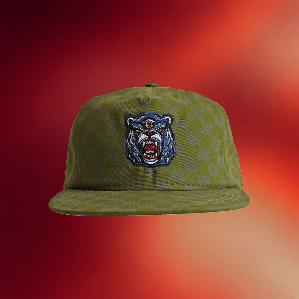 This Might Get Weird Merch 2026 Third Eye Bear Snapback Hat Checker Hat Gift For Brothers - Merchluma