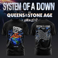 SOAD System Of A Down UK And Europe Tour 2026 T-Shirt Black System Of A Down Merch Gift Ideas - Merchluma