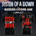 System Of A Down UK And Europe Tour 2026 Black T-Shirt SOAD Merch Gift Ideas For Husband - Merchluma
