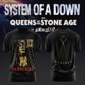 System Of A Down UK And Europe Tour 2026 T-Shirt Black Mezmerize SOAD Merch Gift For Fans - Merchluma