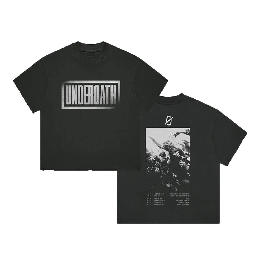 Underoath Merch 2026 Underoath Concert Dates T-Shirt Underoath Tour Merch Rock Fan Gifts - Merchluma