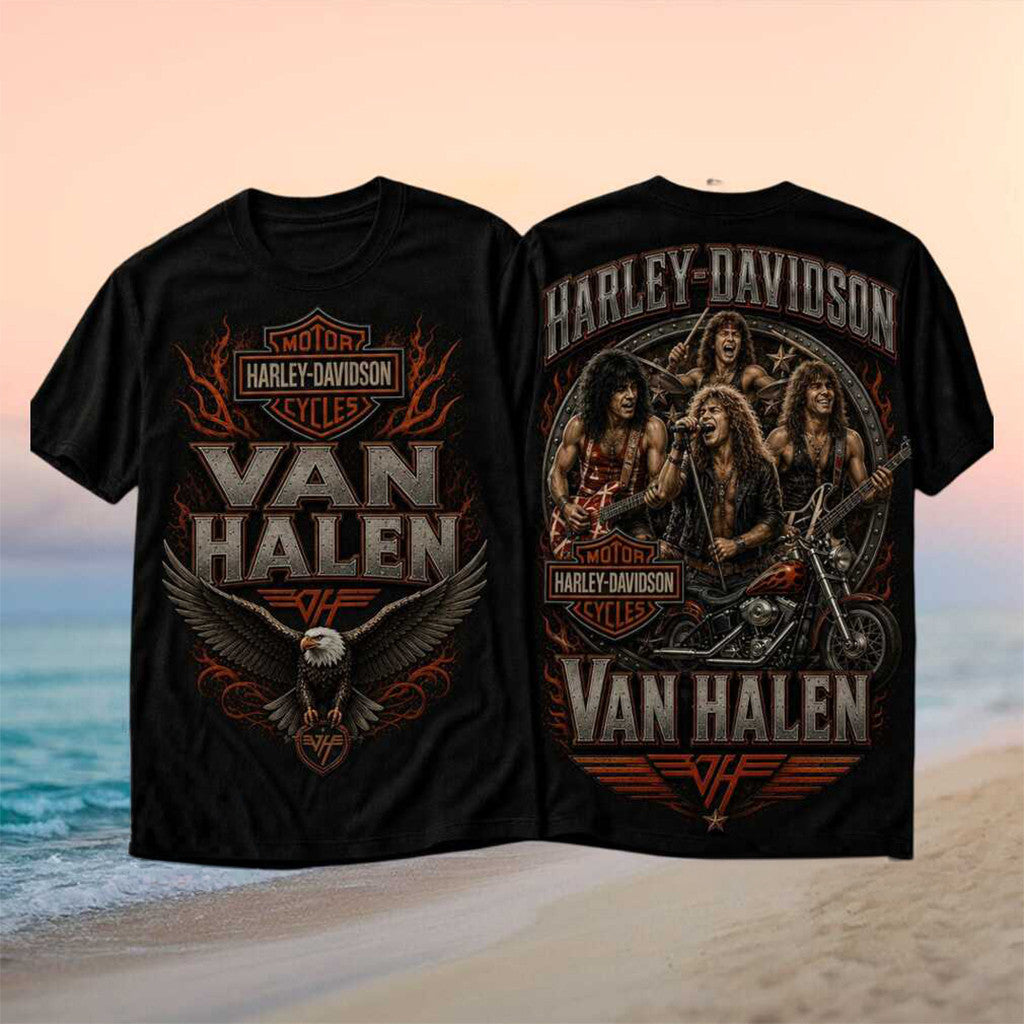 Van Halen World Invasion 1978 Live Vintage Eagle Shirt Van Halen Merch Gifts For Brother - Merchluma