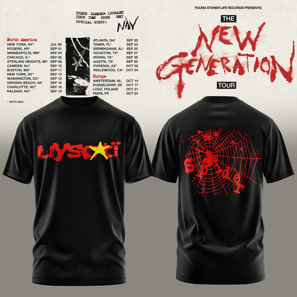 Young Thug Merch The New Generation World Tour 2026 Shirt Young Thug UY Scuti Spider T-Shirt - Merchluma
