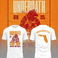 Underoath Merch 2026 Underoath Tour 2026 X Tampa T-Shirt Underoath Secret Show Merch White - Merchluma