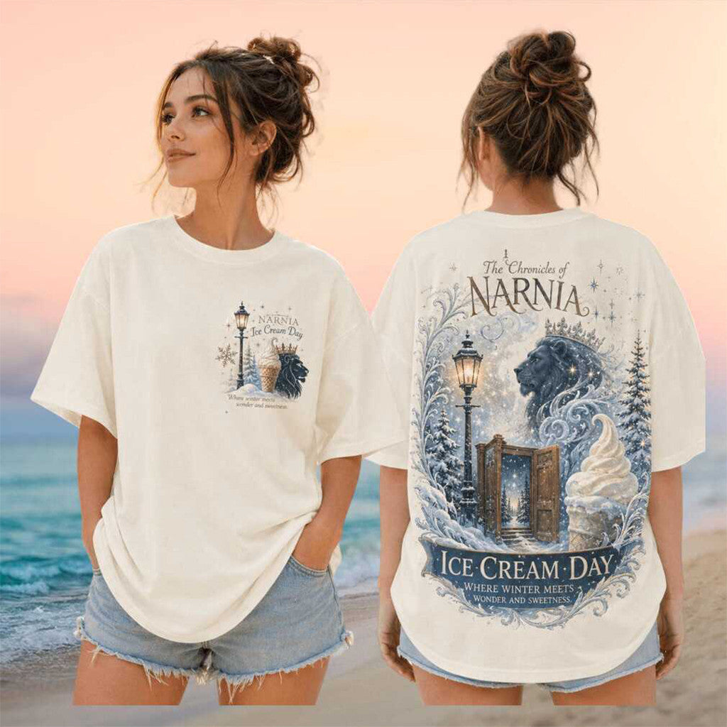 The Chronicles of Narnia Ice Cream Day 2026 Retro Shirt The Chronicles of Narnia Merch Her Gifts - Merchluma