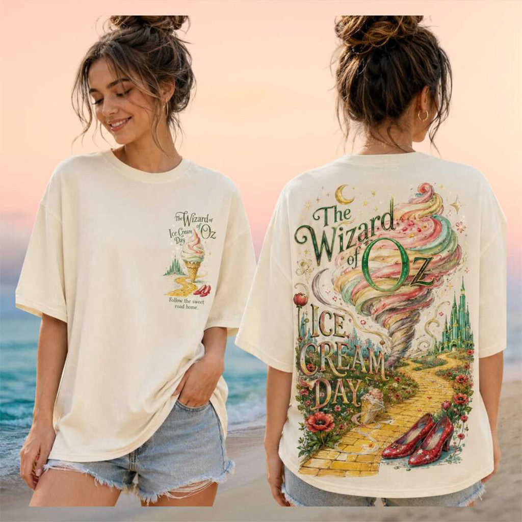 The Wizard of Oz Ice Cream Day 2026 Retro Shirt The Wizard of Oz Merch Gifts For Sister - Merchluma