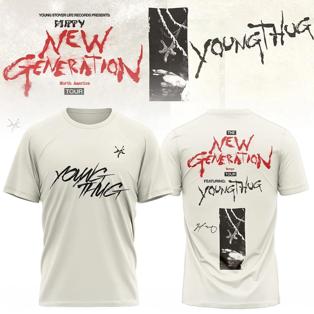 Young Thug Merch The New Generation World Tour 2026 Shirt Gifts For Music Fans - Merchluma