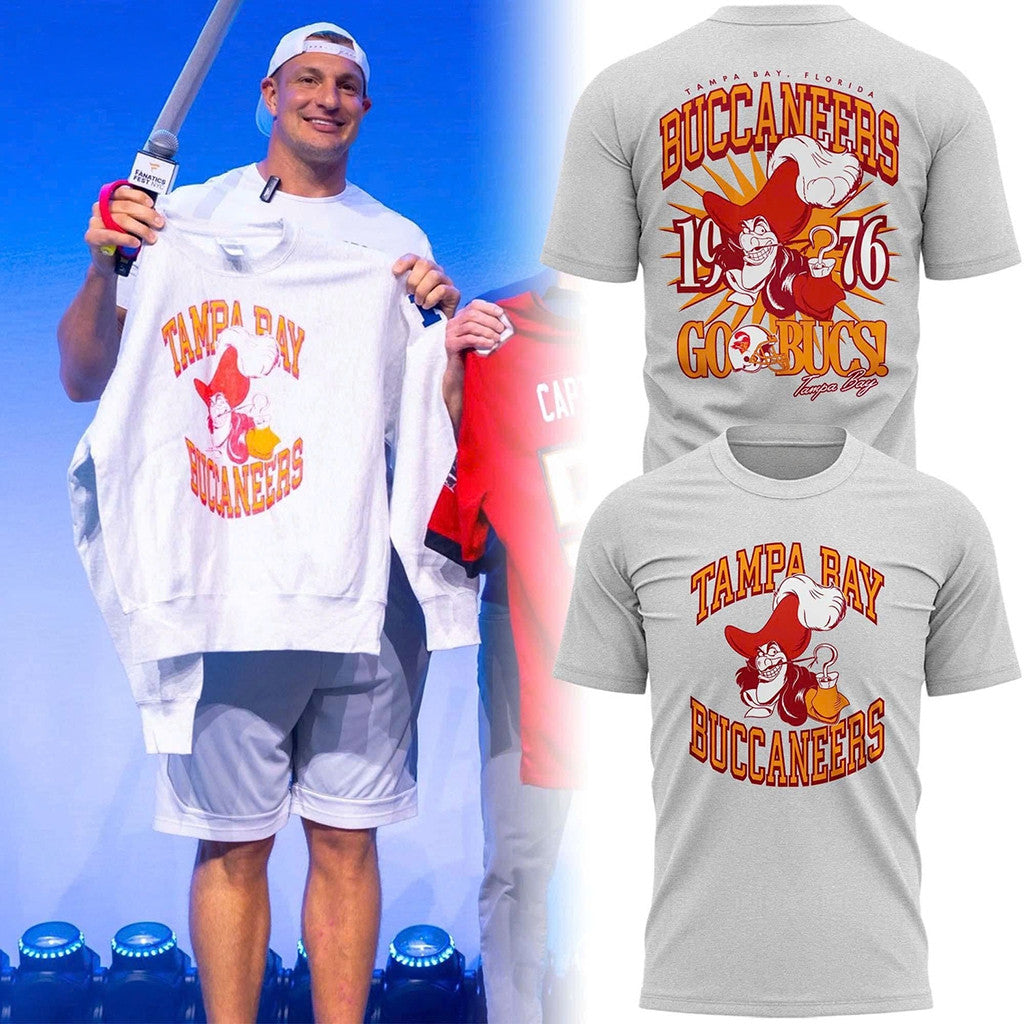 Tampa Bay Buccaneers X Captain Hook Inspired T-Shirt TB Buccaneers Merch Gifts For Fans - Merchluma