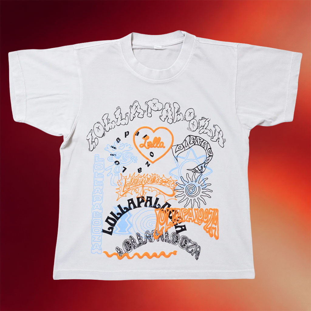 Lollapalooza Merch 2026 Logo Stack T-Shirt Music Concert Outfits Gift For Sisters - Merchluma