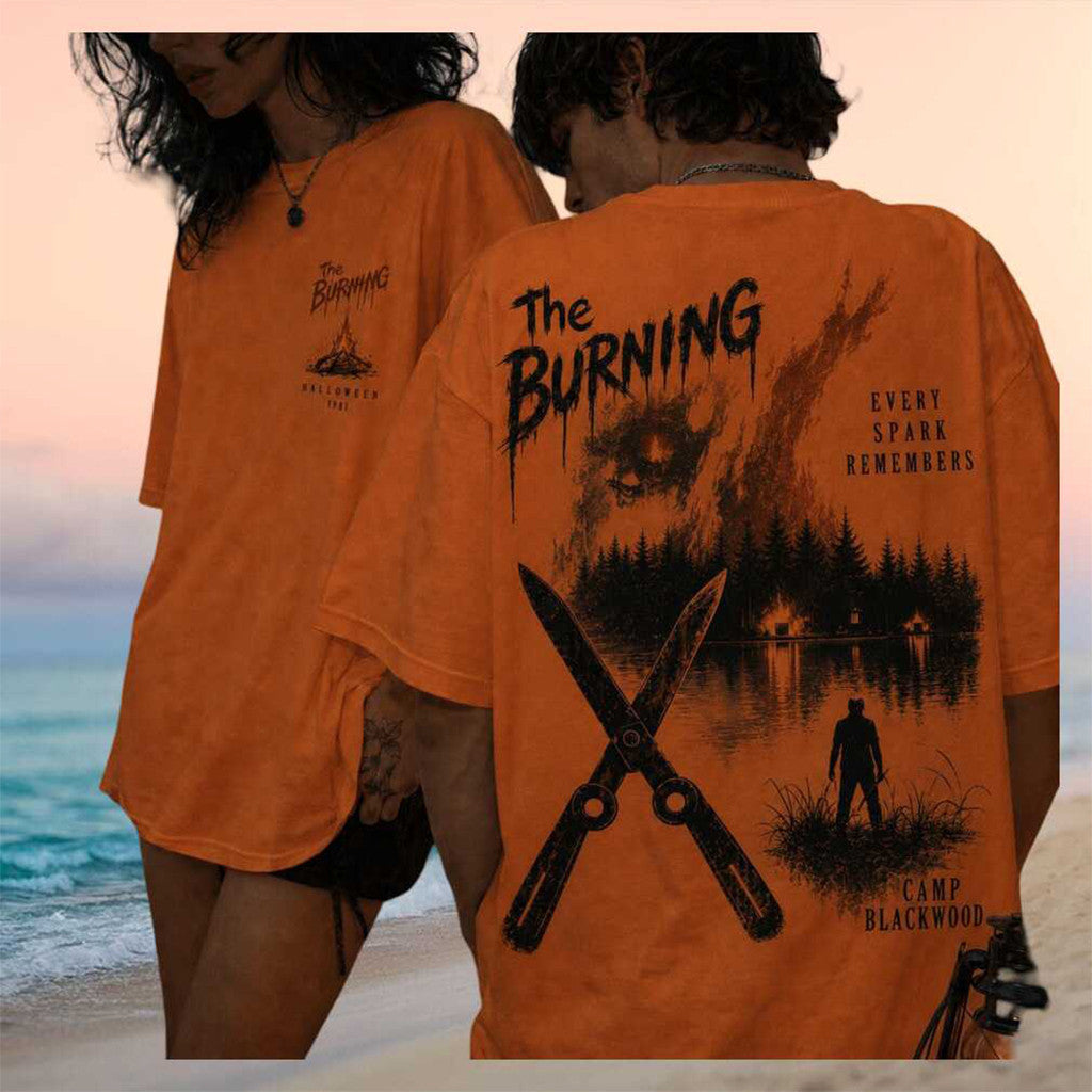 The Burning Horror Movie Camp Blackwood 1981 Retro Shirt The Burning Merch Horror Apparel - Merchluma