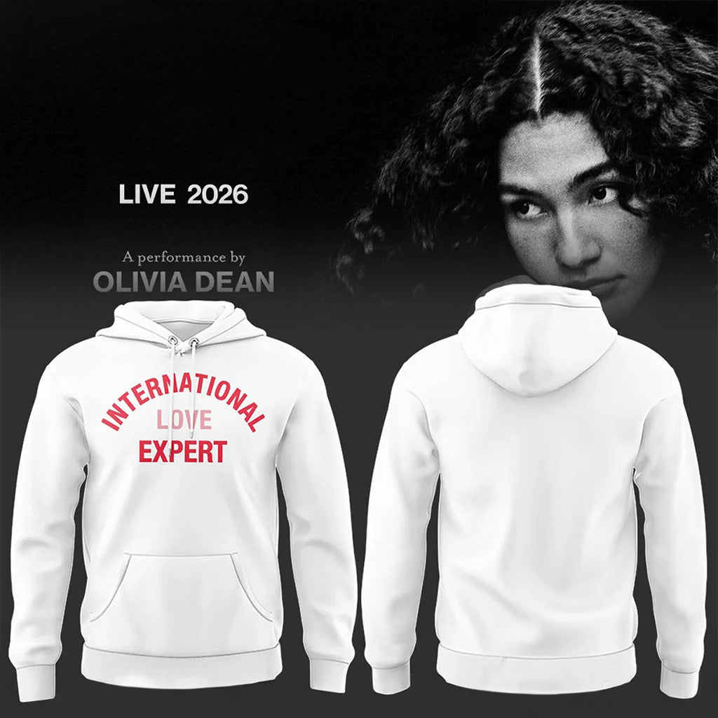 Olivia Dean International Love Expert Hoodie The Art Of Loving Live 2026 Olivia Dean Merch - Merchluma