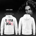 Olivia Dean Logo White Hoodie The Art Of Loving Live 2026 Hoodie Olivia Dean Merch Fan Gifts - Merchluma