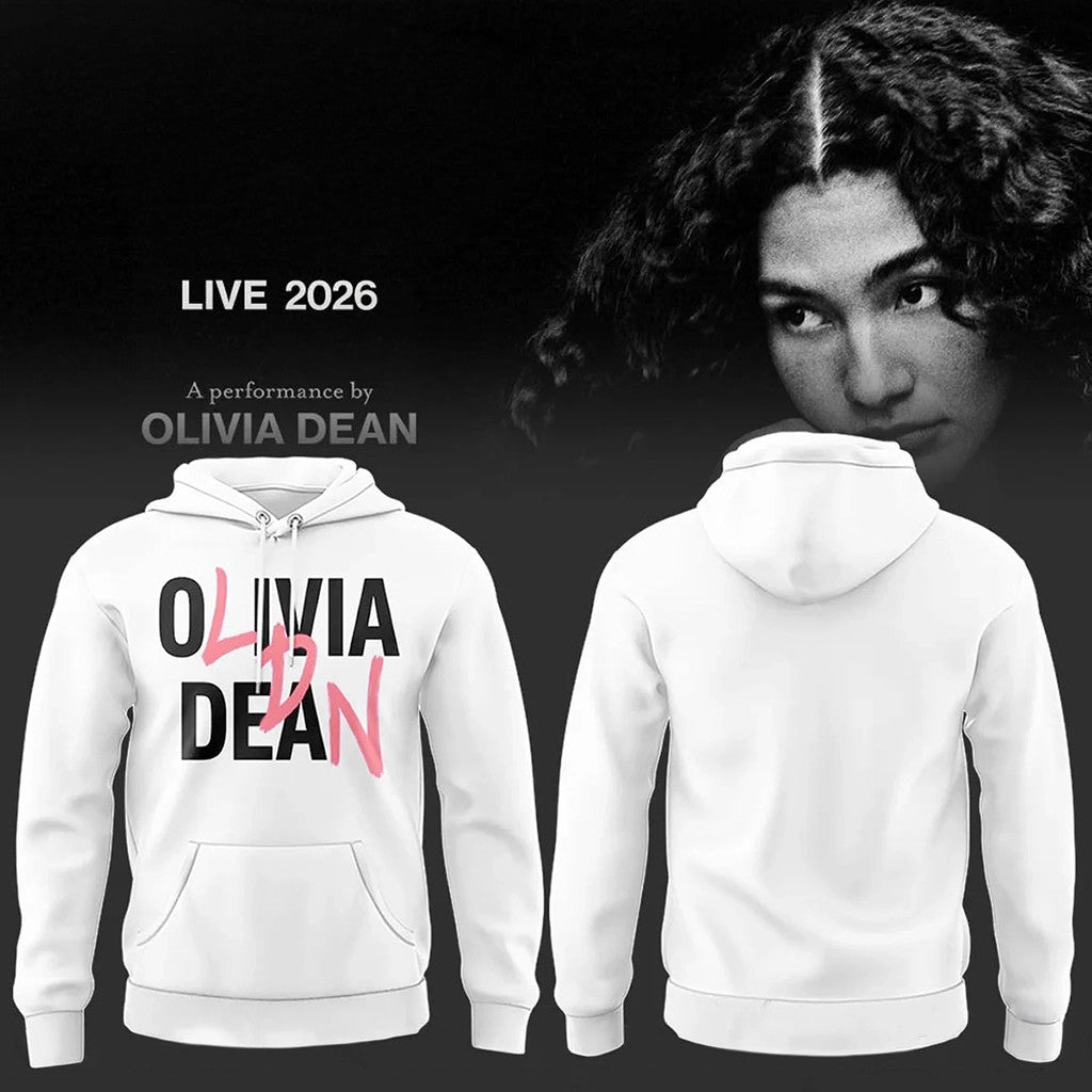 Olivia Dean Logo White Hoodie The Art Of Loving Live 2026 Hoodie Olivia Dean Merch Fan Gifts - Merchluma