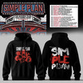 Simple Plan The Bigger Than You Think Tour Rose Hoodie Black Simple Plan Merch Fans Gifts - Merchluma