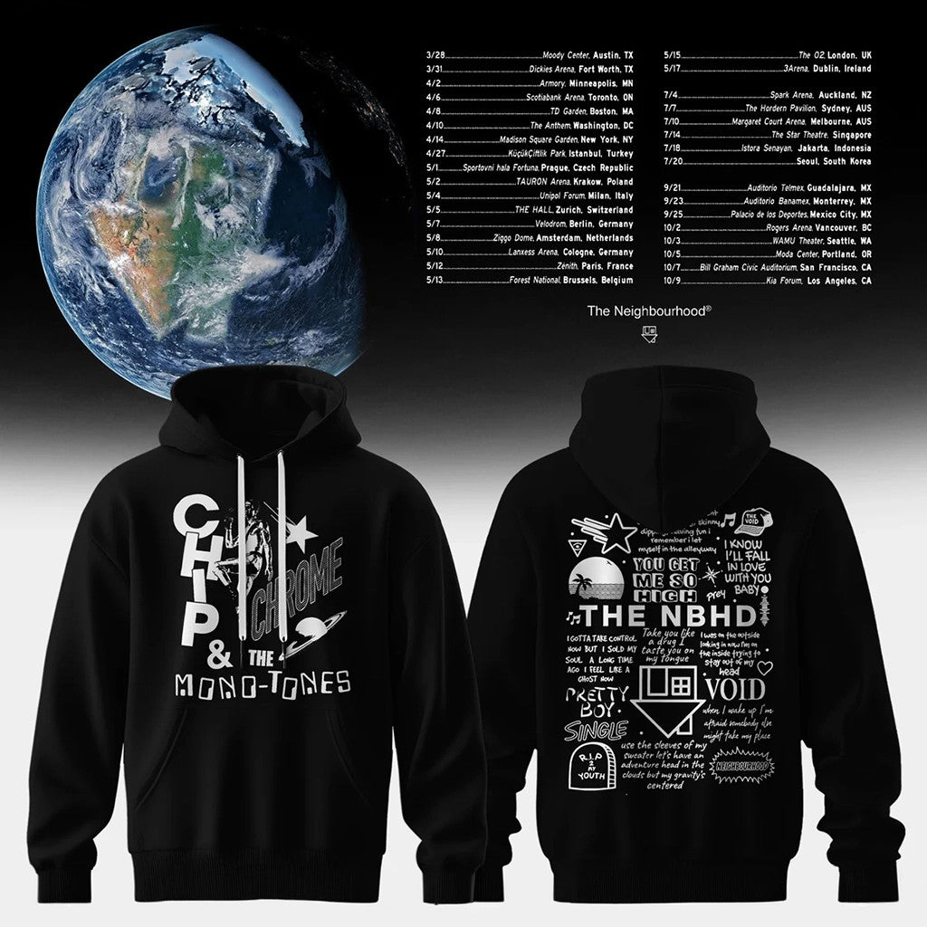 The Neighbourhood Merch THE WOURLD TOUR Hoodie Presents For Music Lovers - Merchluma