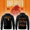 Underoath Merch 2026 Underoath Tour 2026 X Tampa Hoodie Black Cool Gifts For Rock Lovers - Merchluma