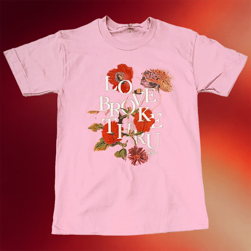 TobyMac Merch Love Broke Thru Flower T-Shirt Music Lover Gift Ideas For Her - Merchluma