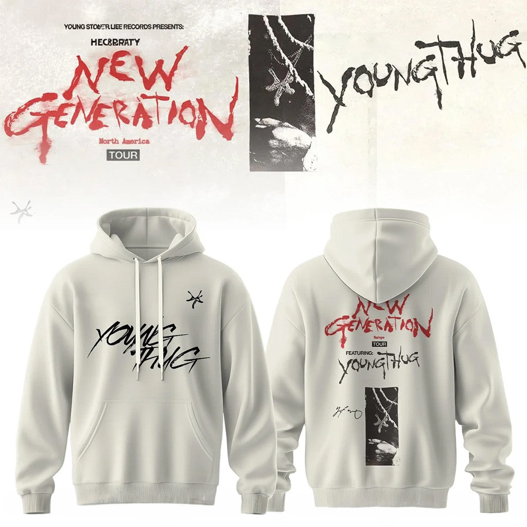 Young Thug The New Generation World Tour 2026 Hoodie Young Thug Merch Gifts For Rapper Fan - Merchluma
