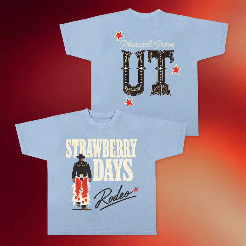 Strawberry Tee Merch Rodeo Star T-Shirt Strawberry Day Shirt Birthday Gift For BFF - Merchluma