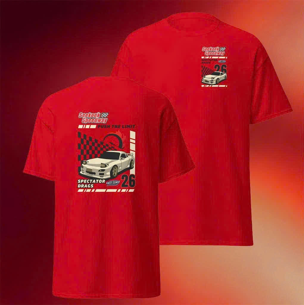 Spectator Drags Red T-Shirt Seekonk Speedway Merch 2026 Birthday Gift Ideas For Him - Merchluma