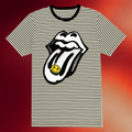 The Rolling Stones Merch 2026 Rolling Stones x Fatboy Slim Striped T-Shirt Rock Fan Gifts - Merchluma