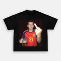 Mikel Oyarzabal Spain Football Drunk Middle Finger T-Shirt Funny Football Shirt Gift For Fans - Merchluma