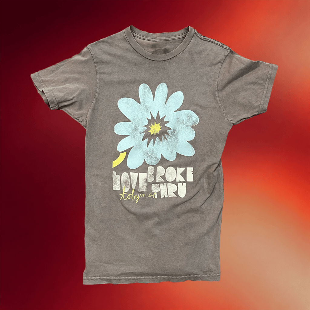 TobyMac Merch Love Broke Thru Blue Flower T-Shirt Gifts For Music Fans - Merchluma