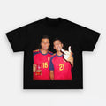 Spain World Cup 2026 Rodri X Mikel Oyarzabal Middle Finger T-Shirt Football Meme Shirt Gag Gift - Merchluma