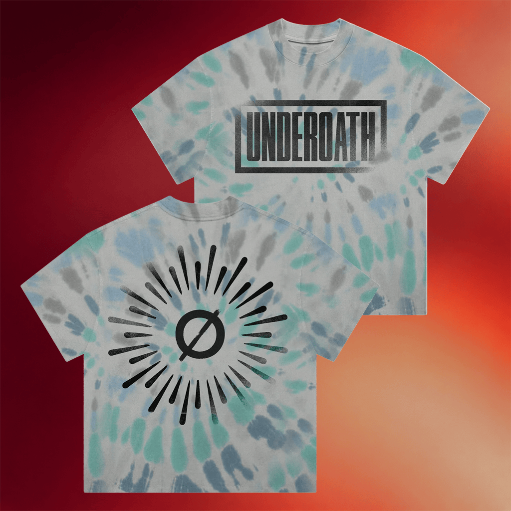 Underoath Merch 2026 Blue Tie Dye T-Shirt Underoath Shirt Birthday Gift For Brother - Merchluma