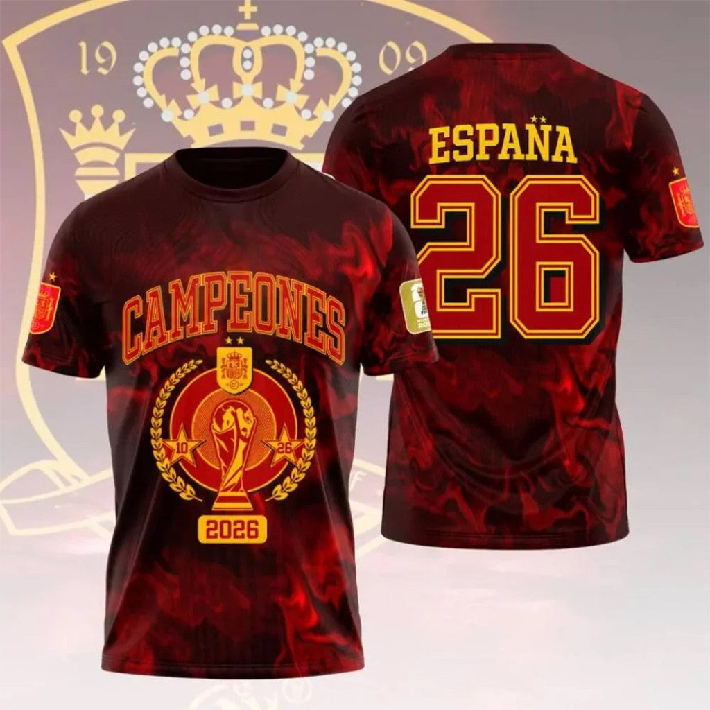 Spain World Cup Champions 2026 Merch Espana Campeones Shirt Spain Football Winners Pride Gifts - Merchluma