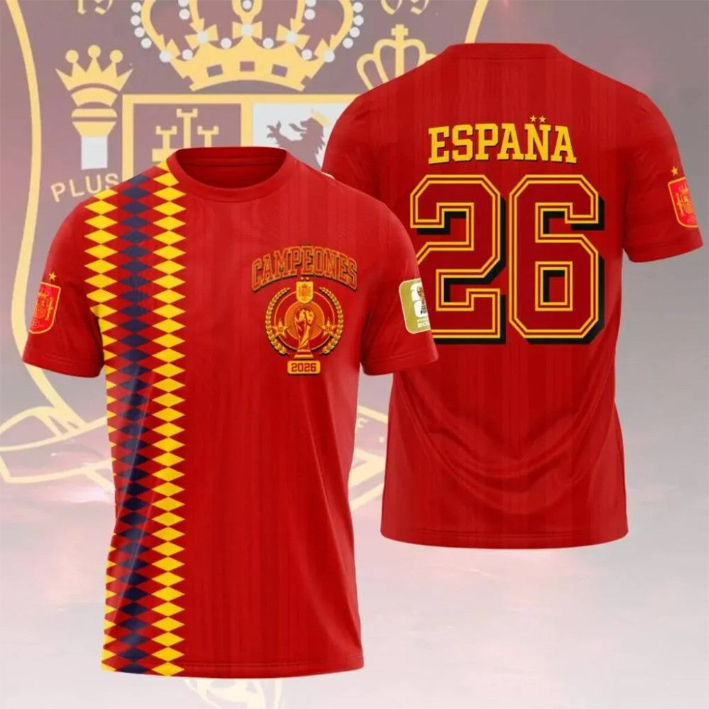 Spain World Cup Champions 2026 Merch Espana Campeones T-Shirt Spain Football Winner Merch - Merchluma