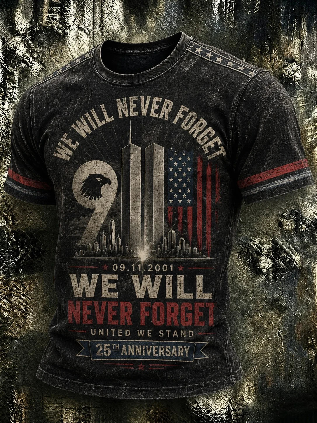 We Will Never Forget 9-11 T-Shirt 343 Fireman Honor Apparel Patriot Day Gifts - Merchluma