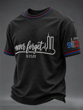 Never Forget 911 T-Shirt Honoring 343 Firefighter Patriot Day Apparel Firefighter Gifts - Merchluma